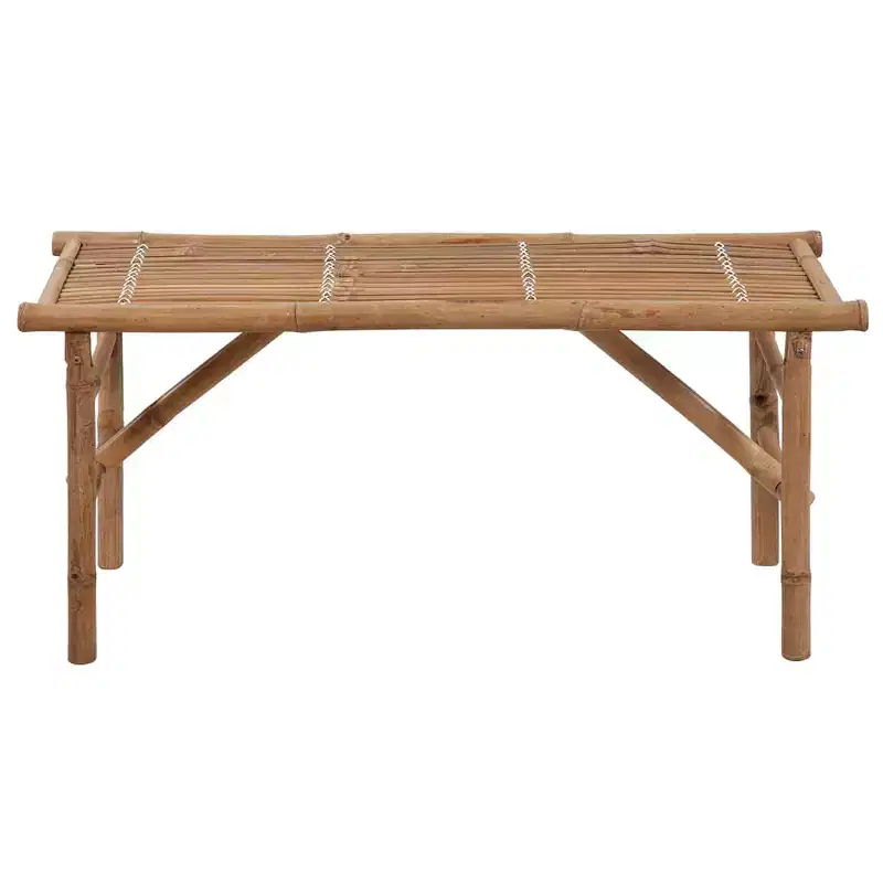 Garden Bench Natural Bamboo Bamboo Medium Foldable Garden Bench