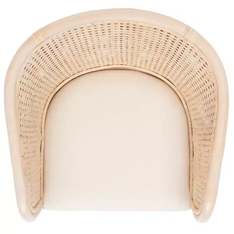Sistine Arm Chair WithCushion - SEA4020A - Natural/White Washed - Safavieh