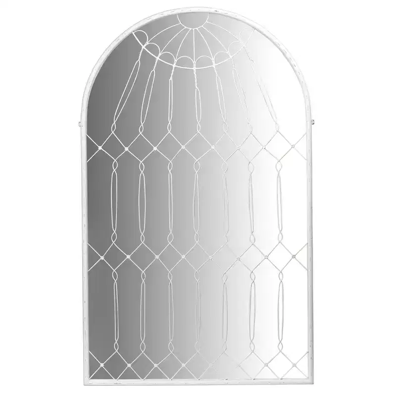 Arched Iron Cage Design Decorative Wall Mirror