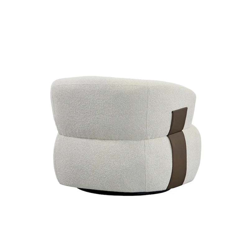 Kieon 33W 360 Swivel Modern Barrel Chair Accent Chair Set of 2