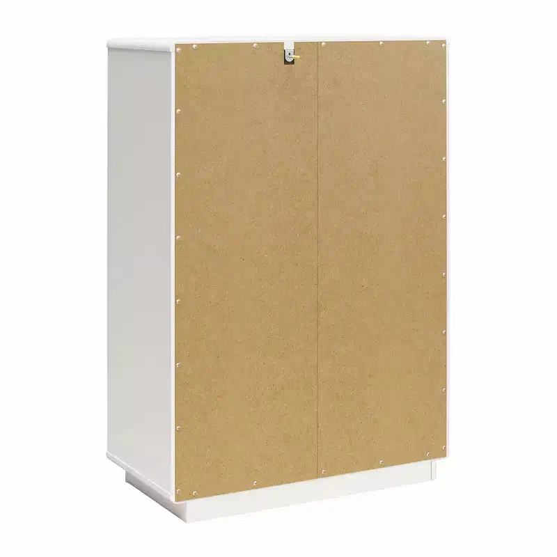 CosmoLiving by Cosmopolitan Valencia Tall 5-Drawer Dresser, Taupe and White