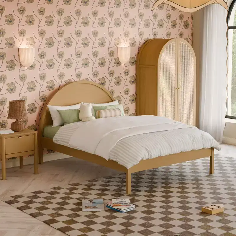 Full Bed with Arched Headboard - Kids & Toddler