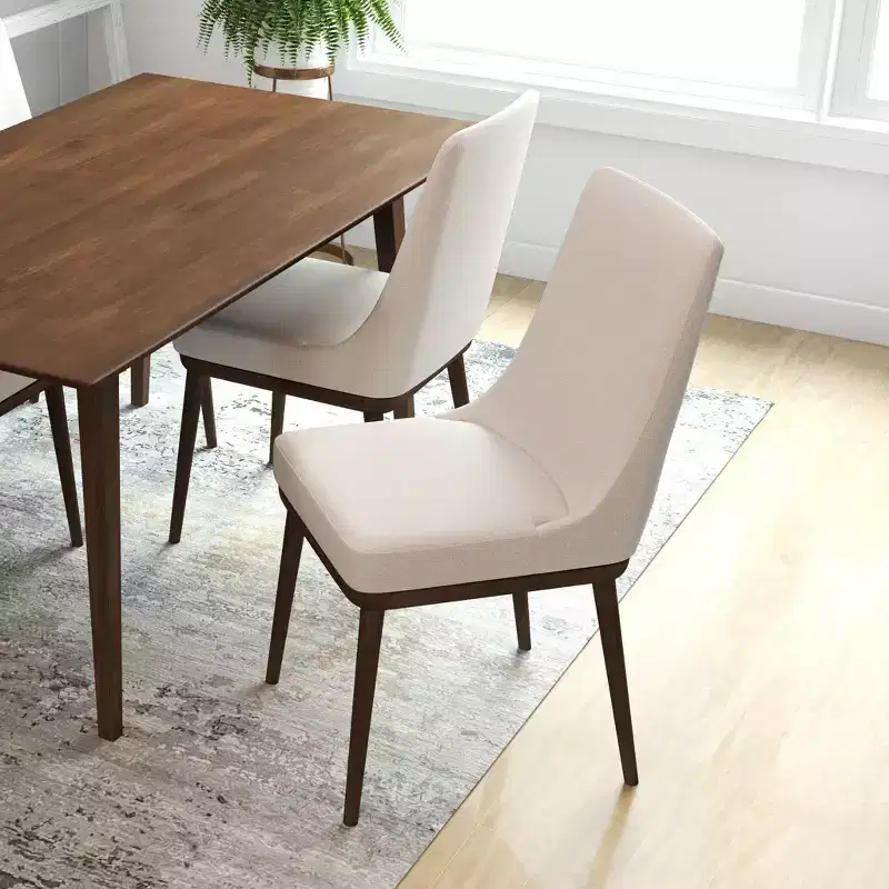 Mid-Century Dining Chairs, Set of 2  Indoor/Outdoor Lounge Accent Chairs for Living Room, Bedroom, Patio
