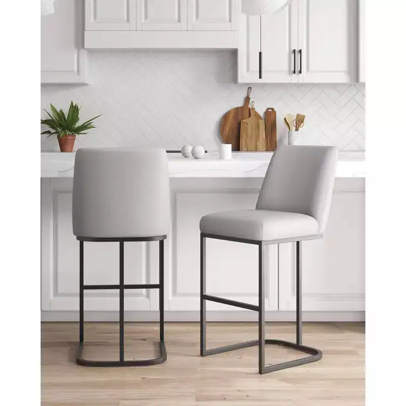 Manhattan Comfort Set of 2 Serena Barstools
