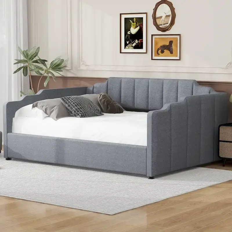 Upholstered Daybed with Underneath Storage - Full Size
