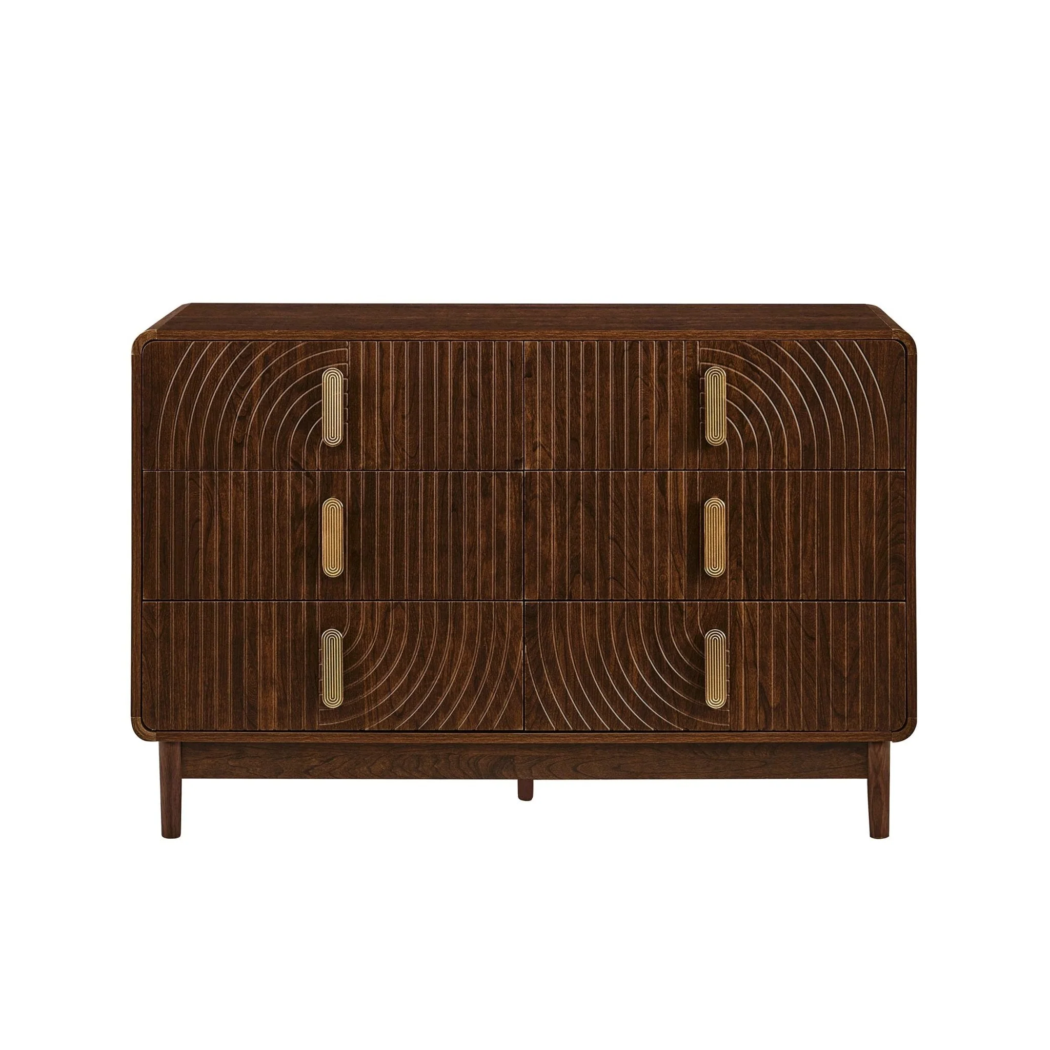 6 Drawer Chest - Walnut