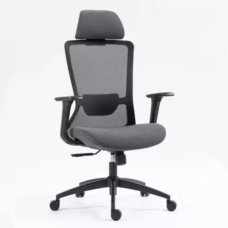 Computer Chair with High Back, Office Chair with Headrest and Wheels, Mesh Desk Chair for Office, Study, Reading Room