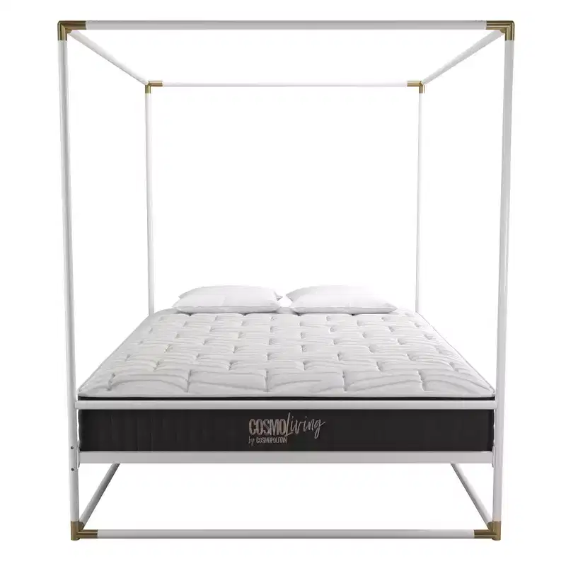 Canopy Metal Bed | Matte Gold | 500 lb | 11