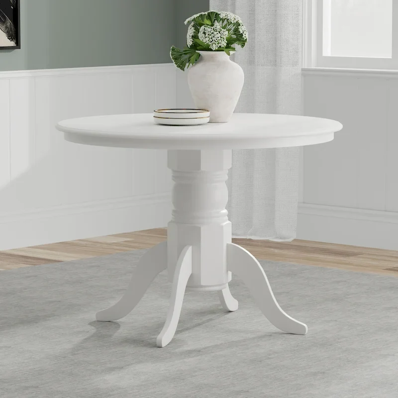 42 Round Wood Pedestal Dining Table