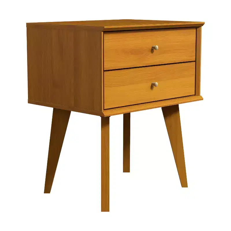 Galano 2-Drawer Nightstand with Angled Legs 18.1 W x 14.2 D x 22.1 H