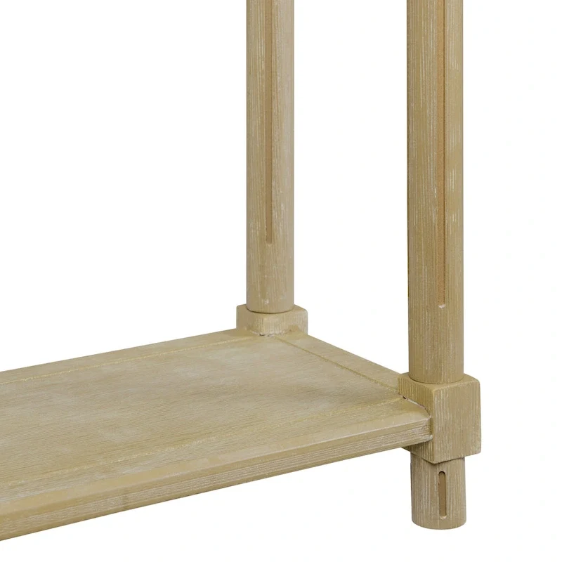 New Ridge Home Goods Harrison Narrow Side Tables, Set of 2, Distressed Oak