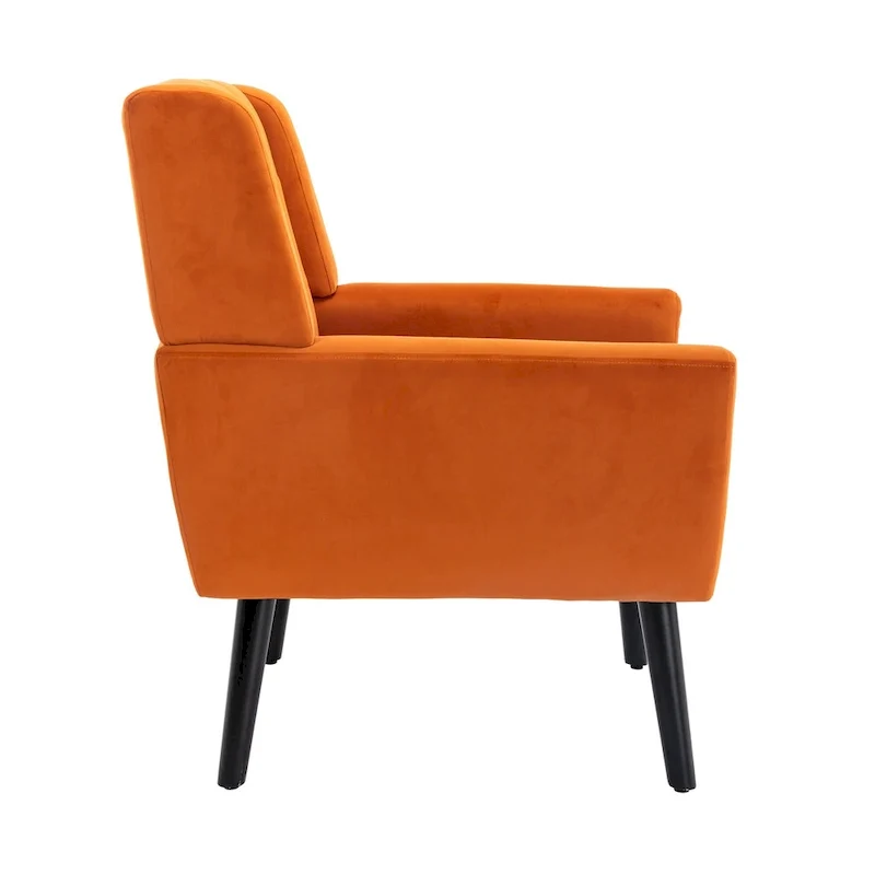 Modern Soft Velvet Ergonomics Accent Chair Living Room Chair Bedroom Chair Home Chair With Black Legs