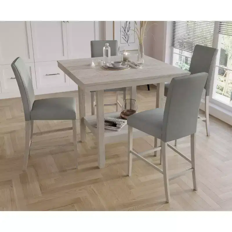 Home Design Macon 5 Piece Counter Height Dining Set