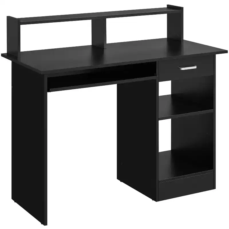 Home Office Wood Computer Desk with Storage Drawers