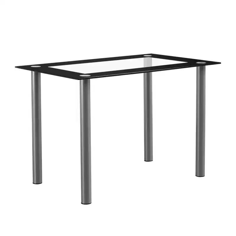 Vasken 4 - Person Glass Top Four Leg Dining Set