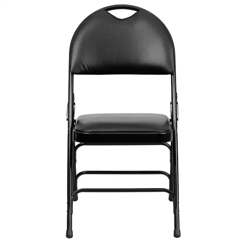 Emma and Oliver 2 Pack Home & Office Easy-Carry Party Events Padded Folding Chair