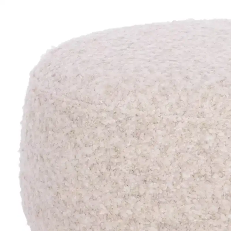 Tobianna Boucle & Burl Ottoman - SFV5149 - Safavieh Couture