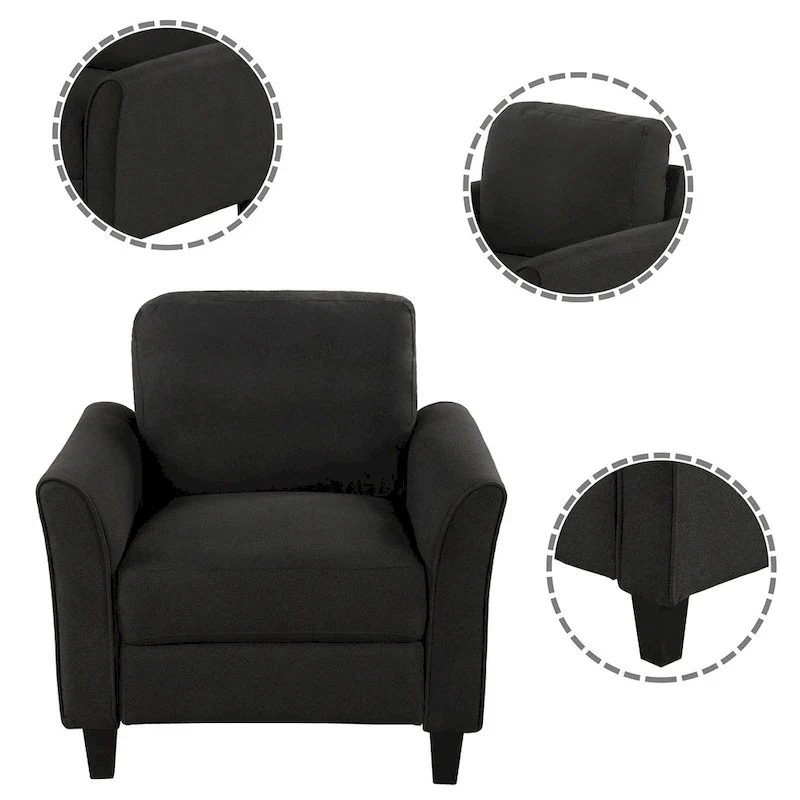 Living Room Furniture Chair And 3-Seat Sofa