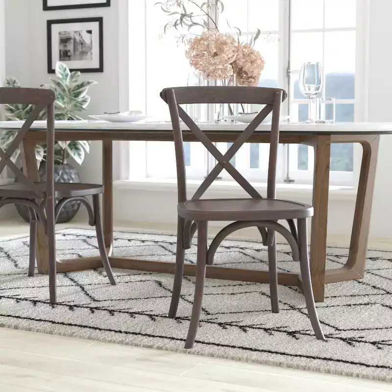 X-Back Dining Chair in Driftwood Finish