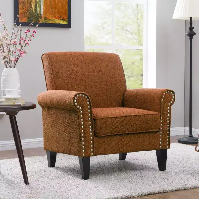 HL Home,Traditional Armchair with Nailheads