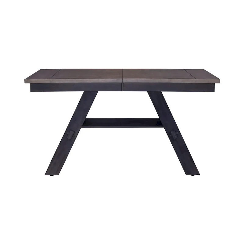 Industrial Counter Height Pub Table with 2 PU Upholstered Stools
