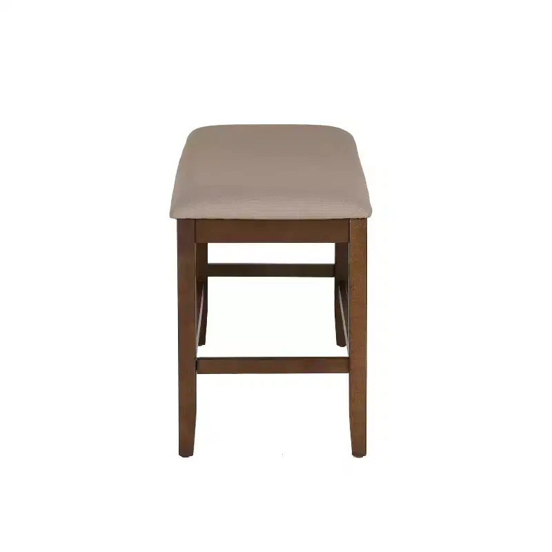 Powell Barnes Counter Stool Backless Bench Brown