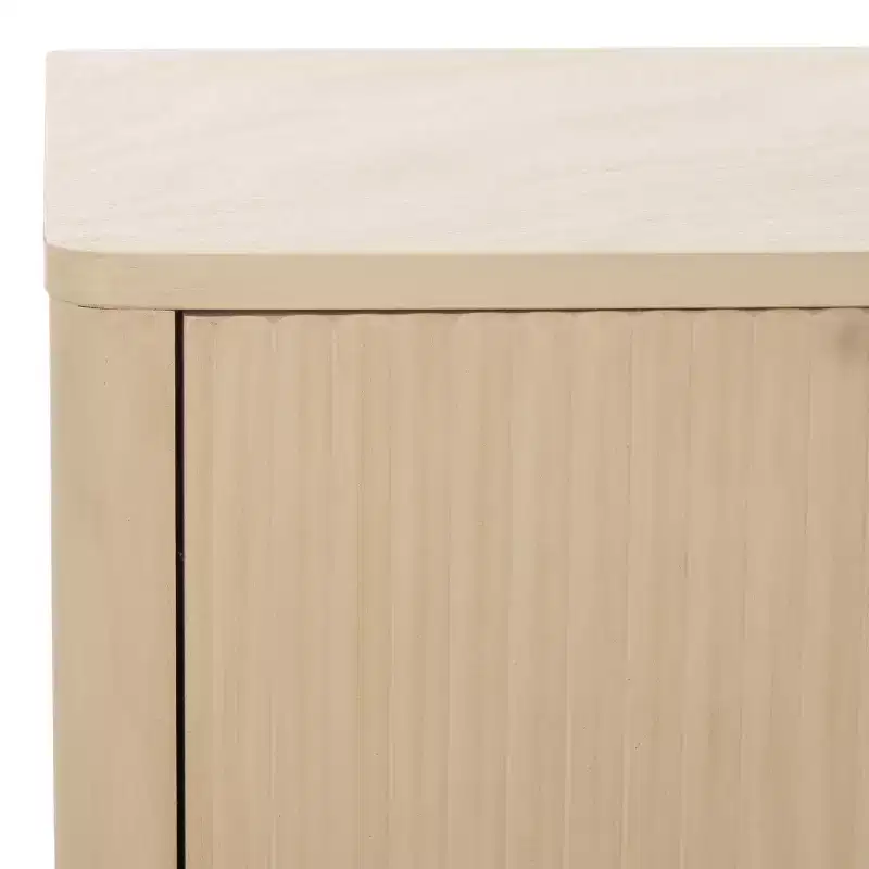 2-Door TV Stand | Desert Brown / Matte Black / Natural | Fits up to 43