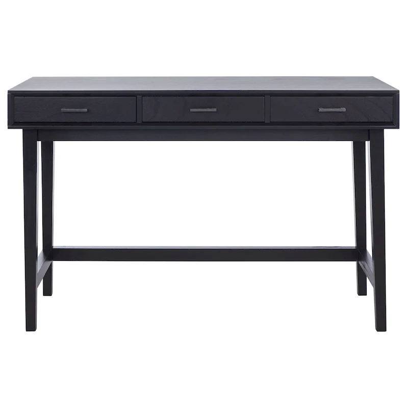 Delsie Mid-Century 3-Drawer Desk