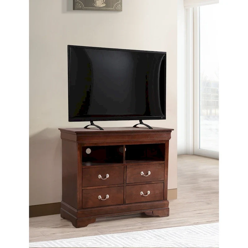 Louis Phillipe Wooden Media Chest