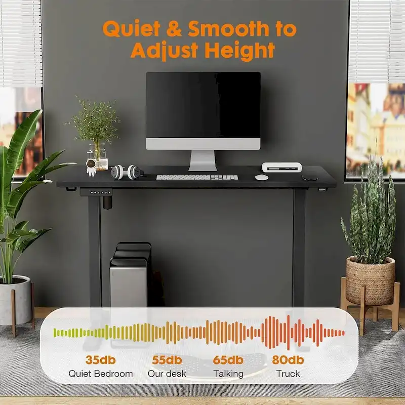 Height Adjustable Electric Standing Ergonomic Computer Desk