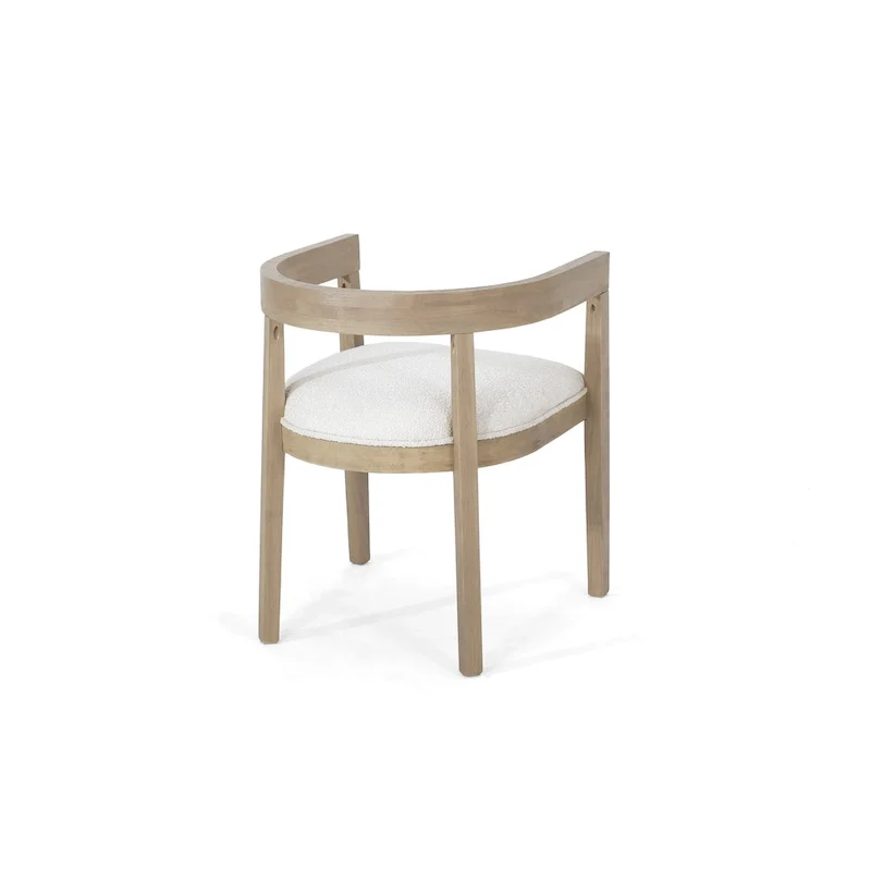 Ladieu Fabric and Wood Tub Dining Chairs Set of 2by Christopher Knight Home