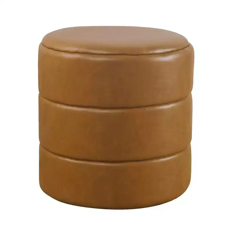 Round Upholstered Ottoman