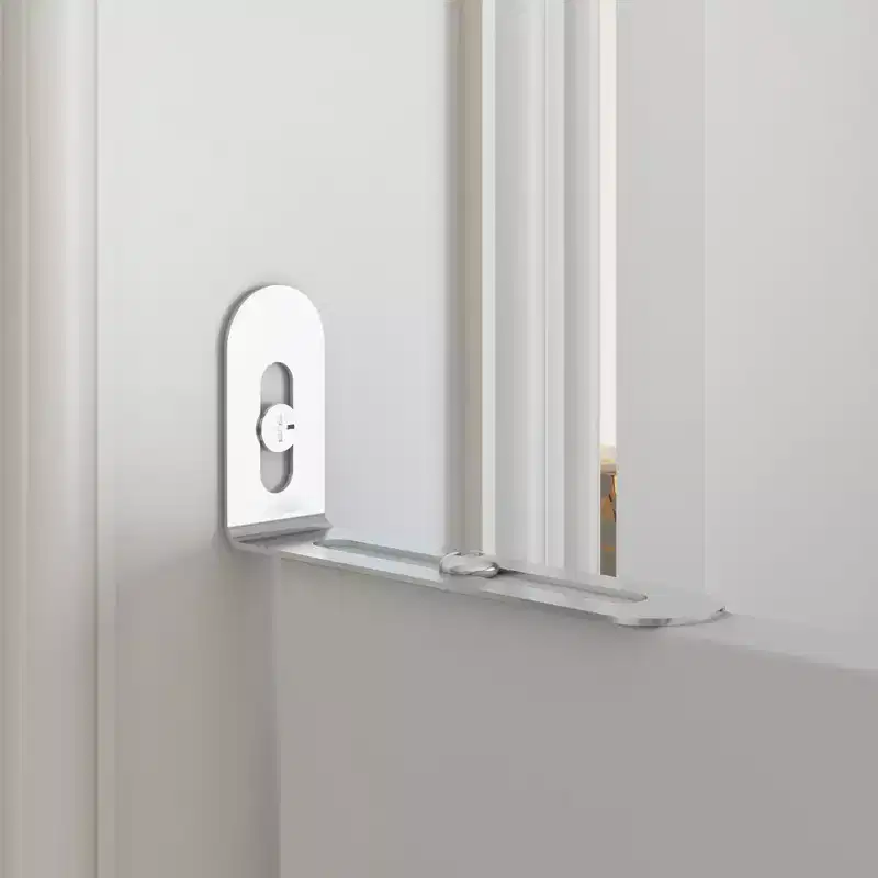 Famapy White Wall-Mounted Bookshelf & Display Rack with Hidden Drop-Down Desk & LED Lighting