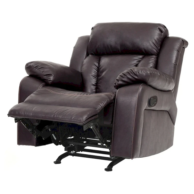 Daria Faux Leather Upholstery Reclining Chair - 38L x 37W x 41H