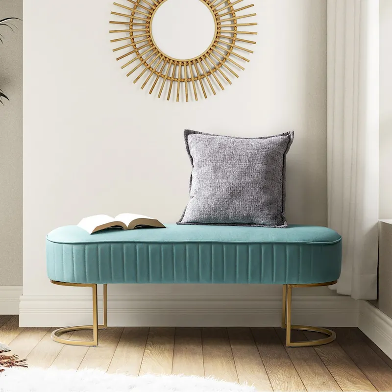 48 Wide Bench with Metal Base