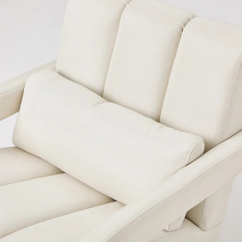 Modern Linen Upholstered Accent Chair with 1 Pillow, Set of 1