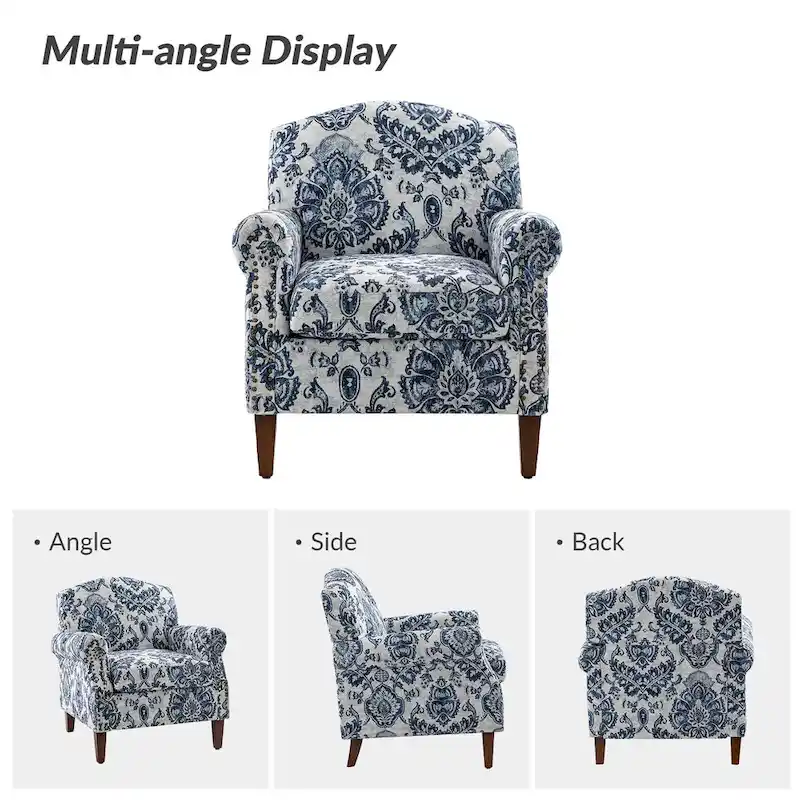 Giampiero Living Room Armchair with Nailhead Trims Set of 2 by HULALA HOME