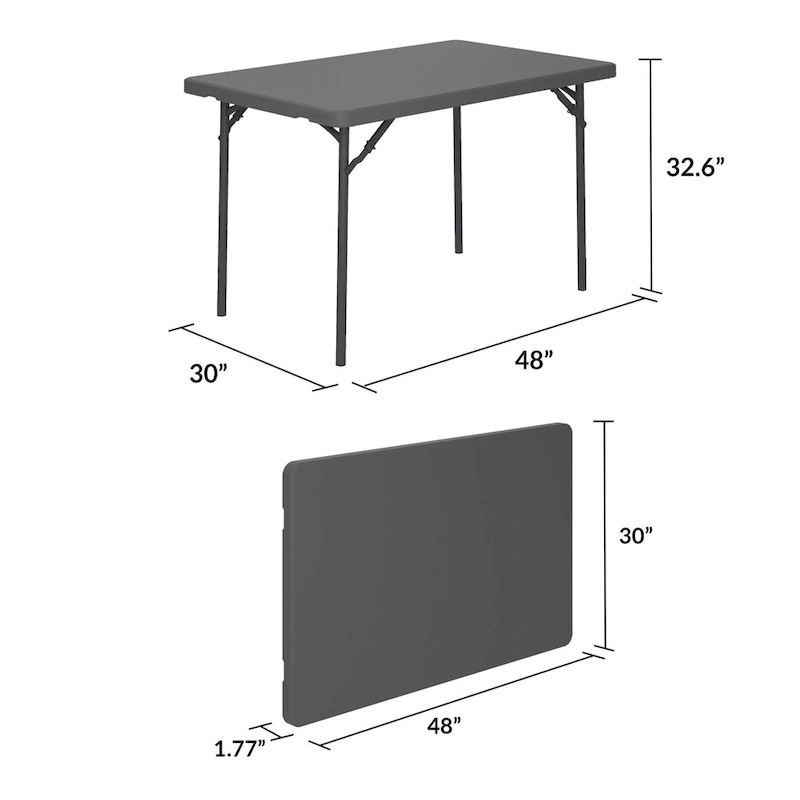 ZOWN Classic Commercial Blow Mold Folding Table