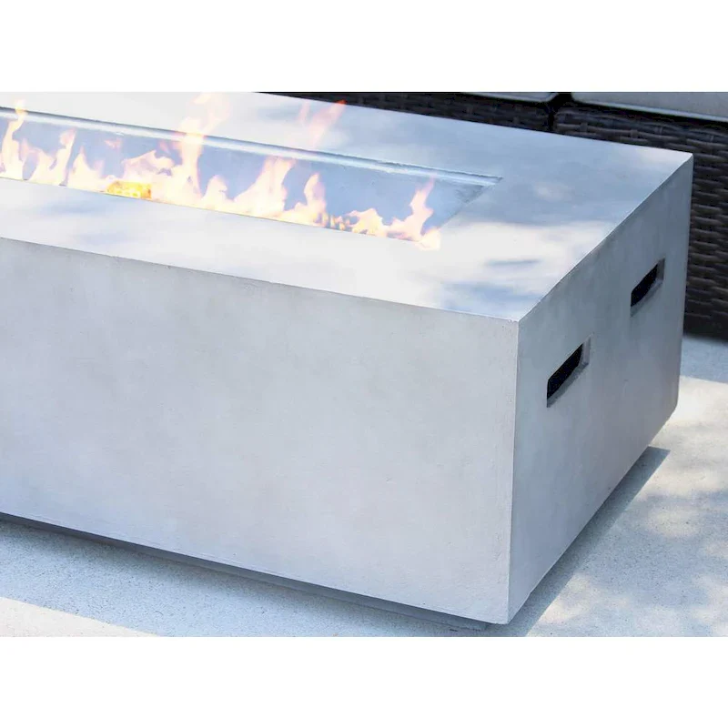 Living Source International Lucca 9-piece Cup Table Fire Pit Sectional