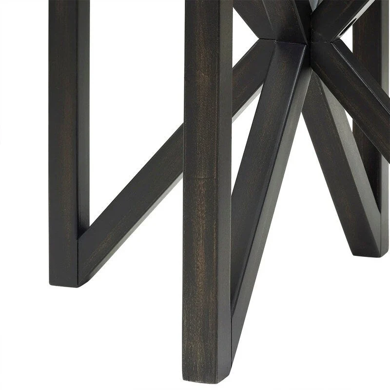 Modern simple glass coffee table, tempered glass coffee table solid wood base round transparent glass top