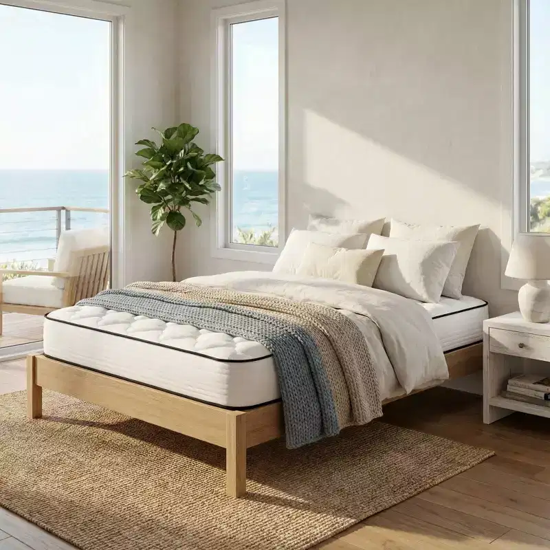 Atlas Mattress 6 Full Innerspring Mattress, Breathable Cover, Medium Firmness