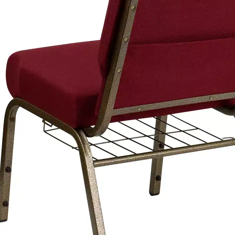 Flash Furniture HERCULES Series 21''W Church Chair with Book Rack