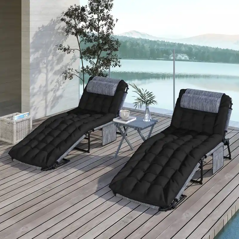 Folding Lounge Chairs, Reclining Tanning Chairs
