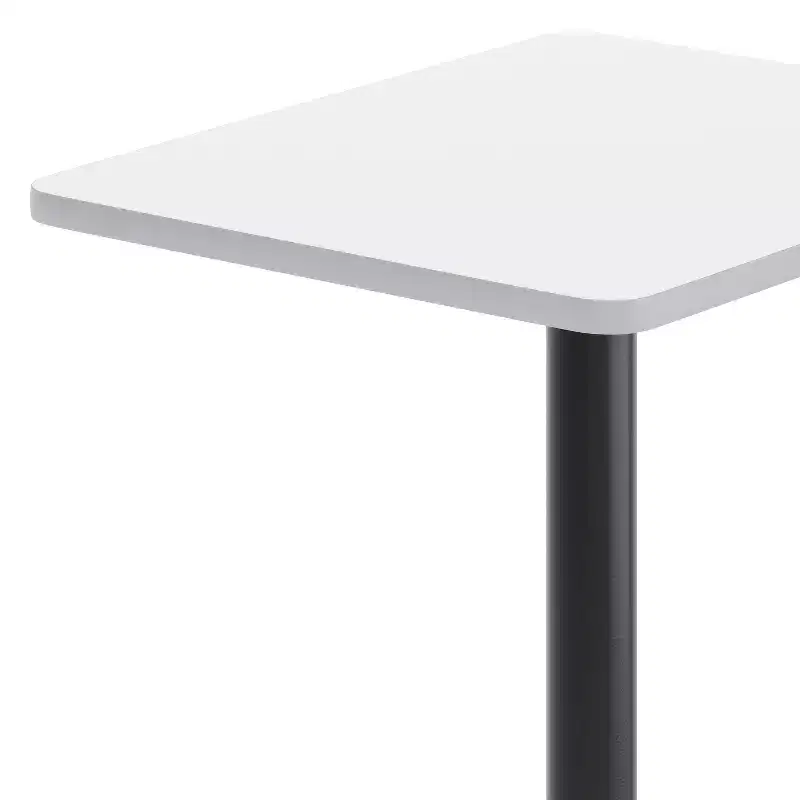 Flash Furniture 24'' x 30'' Rectangular Laminate Table Top with 18'' Round Table Height Base