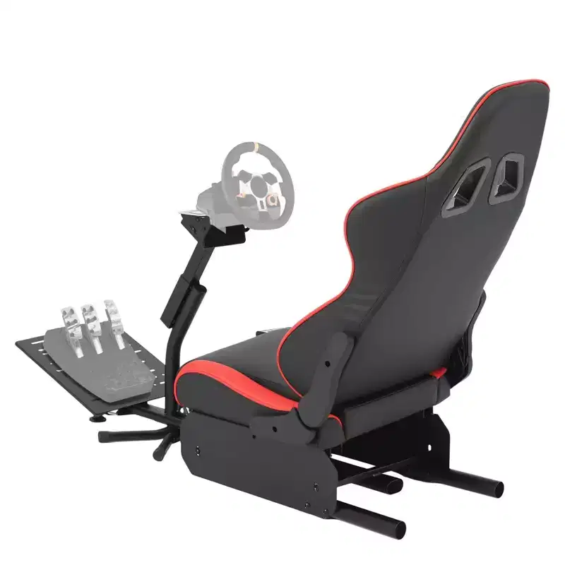 Racing Wheel Stand,Foldable Racing Simulator Cockpit for g923/g920/g29, Steering Wheel Stand & Foot Pedal Angle Adjustable, Fanatec, Hori, Mad Catz.