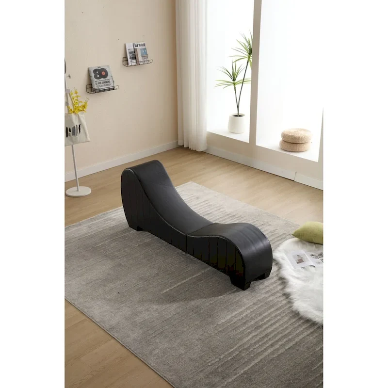 Modern Faux Leather Curved sofa