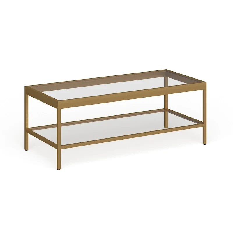 Alexis Metal and Glass Coffee Table
