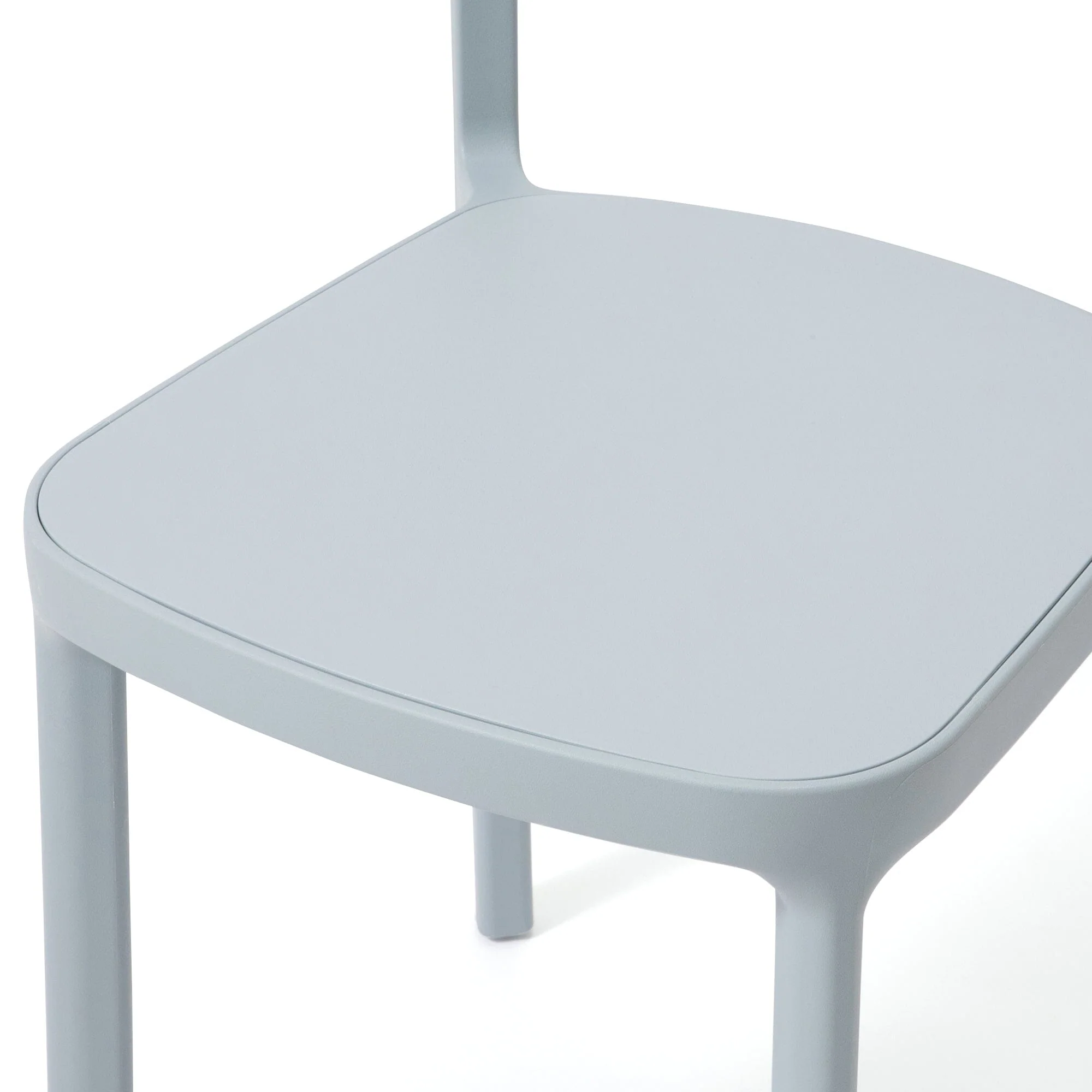 Light Blue Stackable Molded Resin Chair