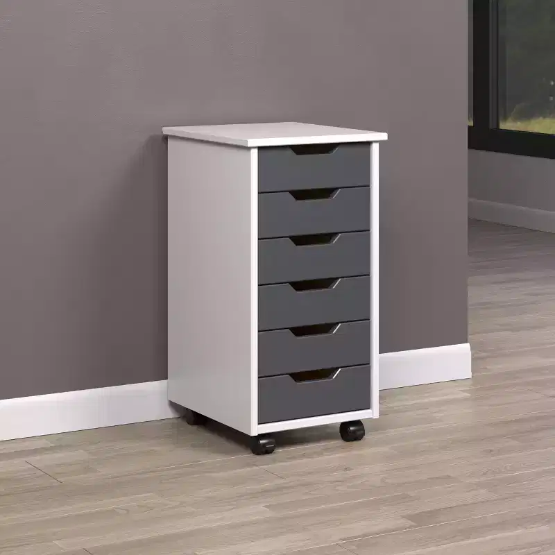 Trendfurn Omnia Narrow 6 Drawer Roll Cart