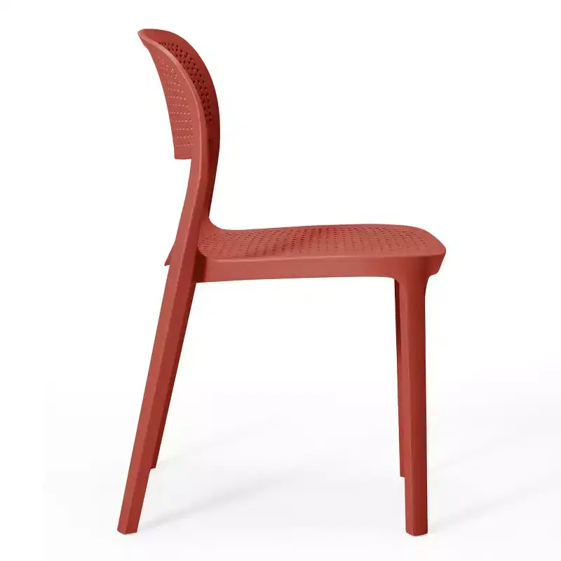 WestinTrends Playa Modern Stackable Plastic Resin Patio Dining Side Chair (Set of 2)